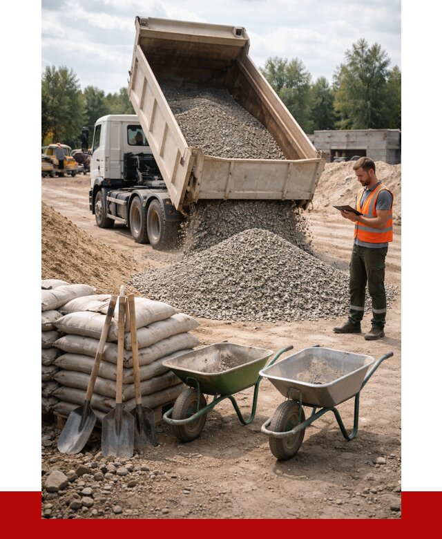 Доставка нерудных материалов в Верхнем Уфалее от 1228 руб. | ПРОНЕРУДВрф