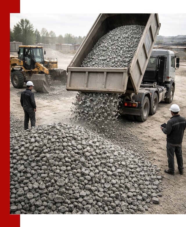 Доставка гранитного щебня фракции 20-40 в Верхнем Уфалее