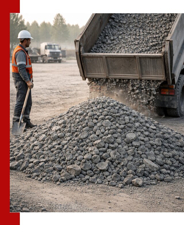 Гранитный щебень фракции 100–201 для строительства в Верхнем Уфалее