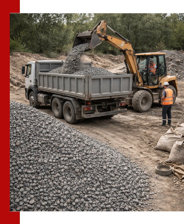 Доставка гравийного щебня в Верхнем Уфалее оптом и в розницу