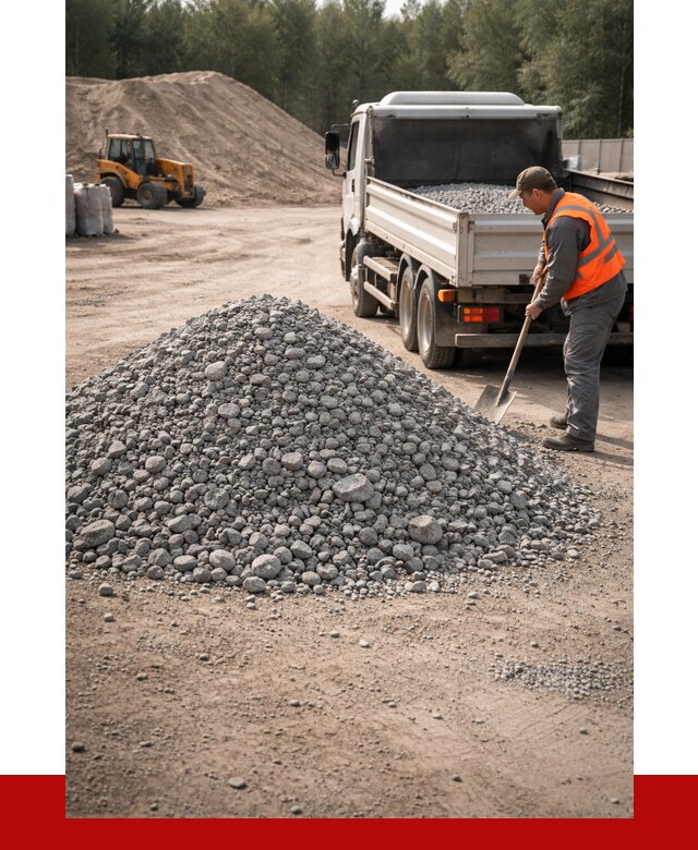 Гравийный щебень фракция 5-10 в Верхнем Уфалее от 2251 р. | ПРОНЕРУДВрф