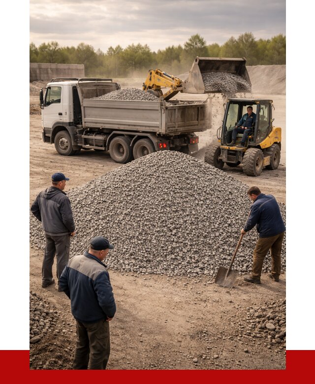 Гравийный щебень фракция 5-20 в Верхнем Уфалее от 2456 р. ПРОНЕРУДВрф