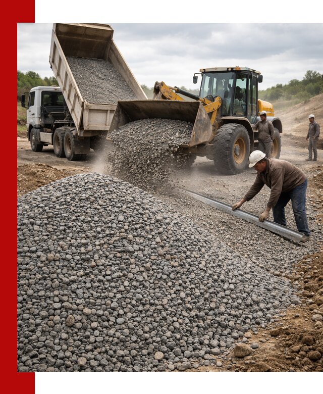 Гравийный щебень фракция 5-20 с доставкой в Верхнем Уфалее