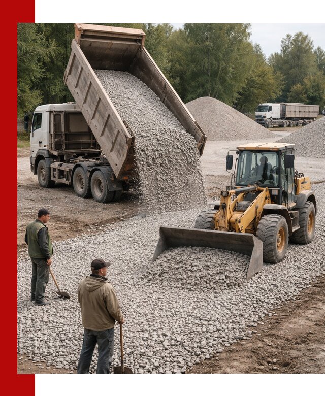 Купить гравийный щебень фракция 20-40 в Верхнем Уфалее с доставкой