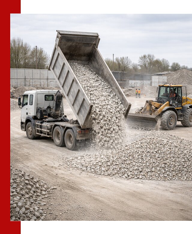 Доставка и продажа известнякового щебня в Верхнем Уфалее