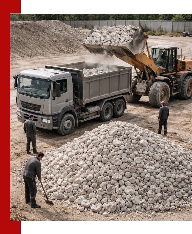 Известняковый щебень фракция 70–150 с доставкой в Верхнем Уфалее