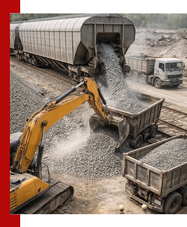 Доставка железнодорожного щебня в Верхнем Уфалее крупными партиями быстрого отгруза