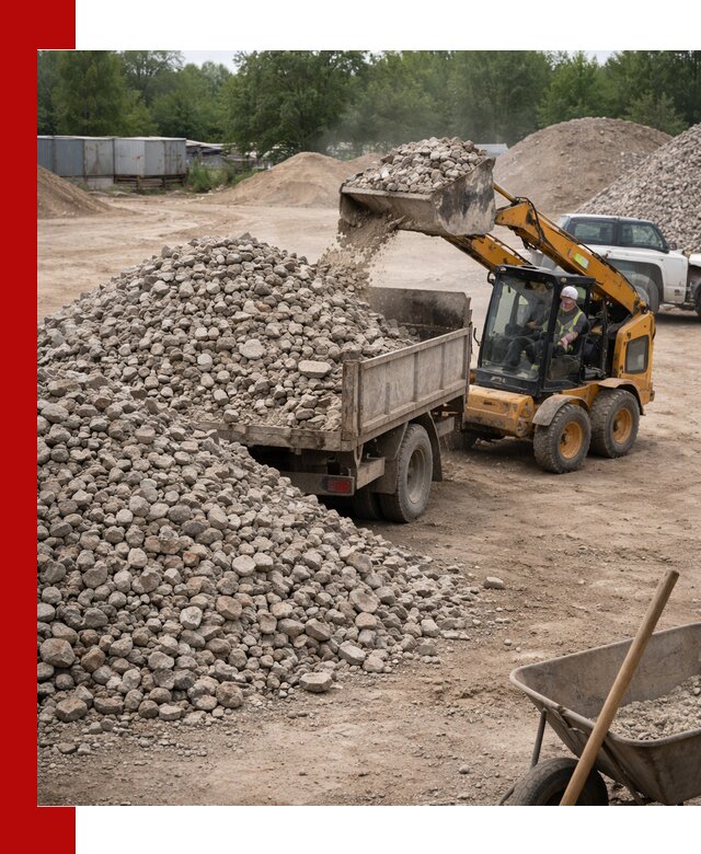 Доставка вторичного щебня в Верхнем Уфалее для строительных работ