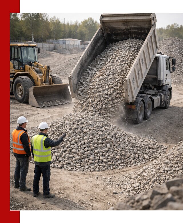 Вторичный щебень фракция 40–70 доставка в Верхнем Уфалее