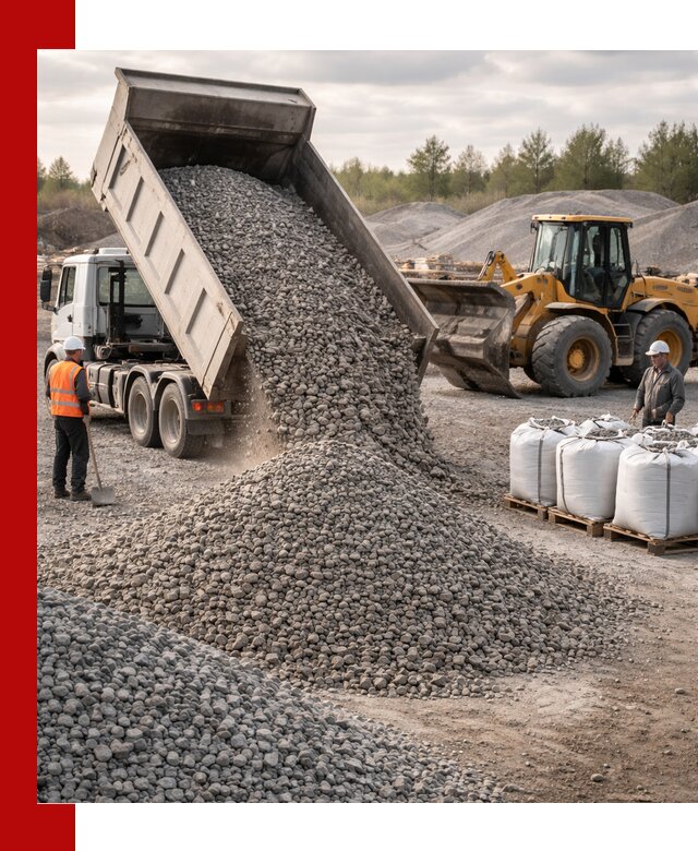 Бетонный щебень фракция 5–20 с доставкой в Верхнем Уфалее