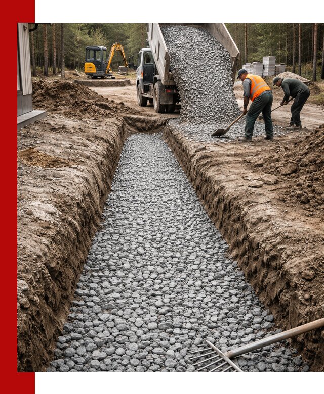 Щебень для дренажа с доставкой в Верхнем Уфалее высокого качества