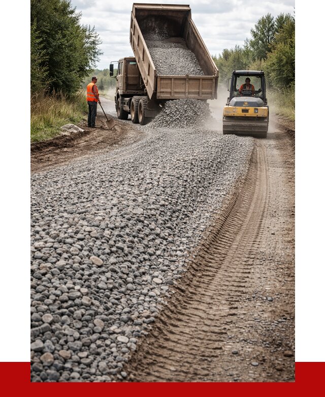 Щебень для отсыпки дороги в Верхнем Уфалее от 2763 р. ПРОНЕРУДВрф