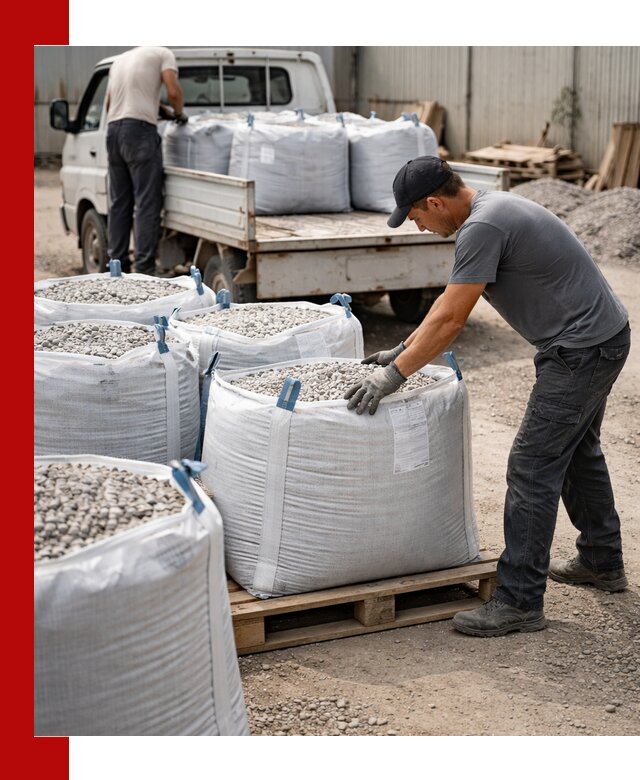 Доставка щебня в мешках по выгодным ценам в Верхнем Уфалее