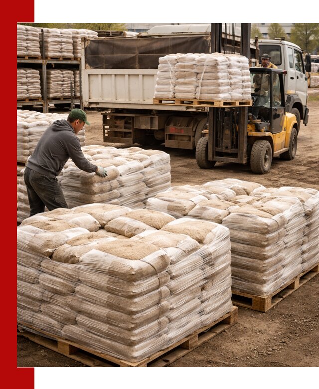 Карьерный песок в мешках с доставкой в Верхнем Уфалее
