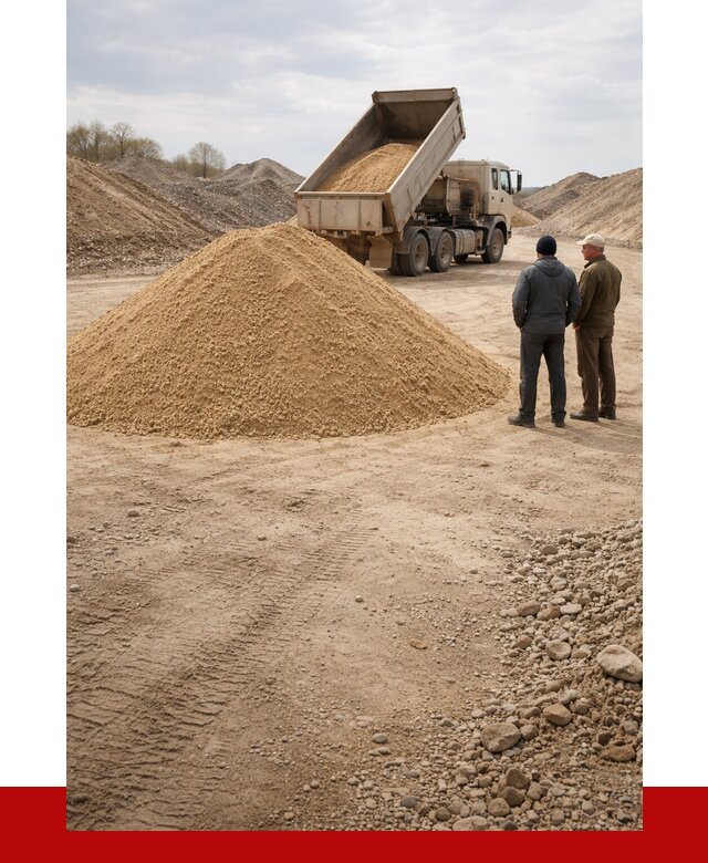 Карьерный песок крупнозернистый в Верхнем Уфалее от 8699 р | ПРОНЕРУДВрф