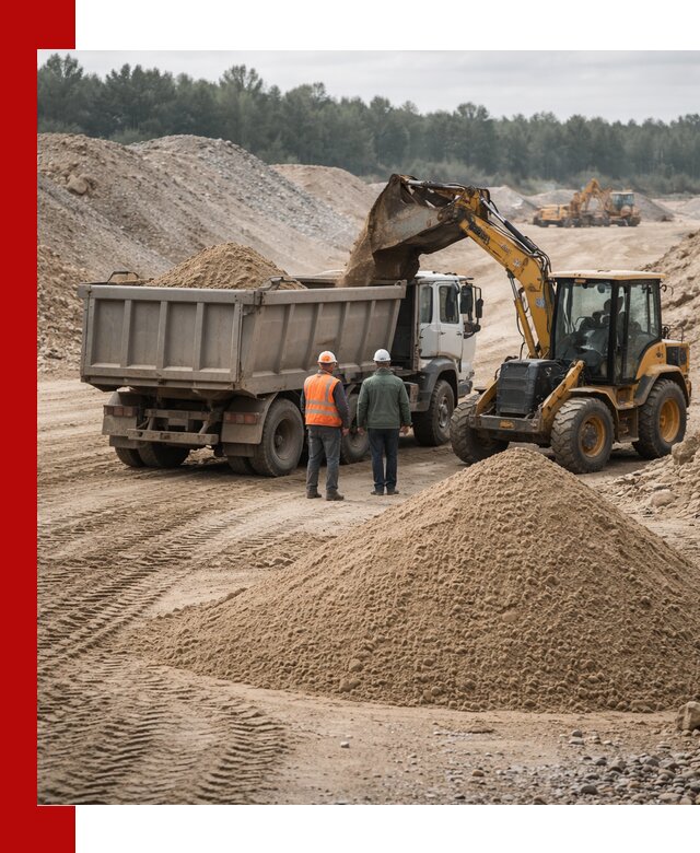 Карьерный среднезернистый песок с доставкой в Верхнем Уфалее