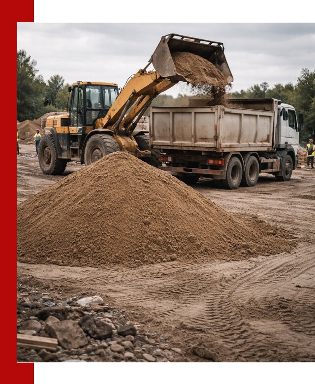 Доставка речного песка навалом в Верхнем Уфалее быстро и выгодно