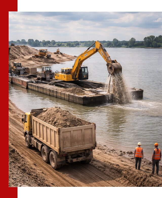 Намывной песок с доставкой в Верхнем Уфалее оптом и в розницу