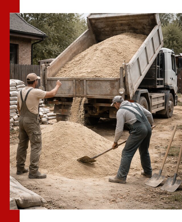 Песок для штукатурки с доставкой в Верхнем Уфалее качественный и чистый