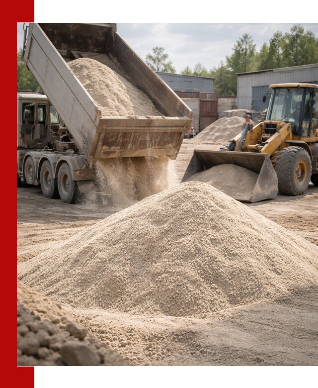 Кварцевый песок с доставкой в Верхнем Уфалее для строительных работ