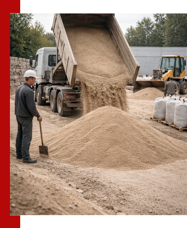 Кварцевый песок фракция 0–3 мм с доставкой в Верхнем Уфалее