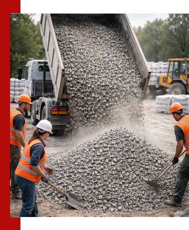Доставка гравия и камня в Верхнем Уфалее оптом и в розницу