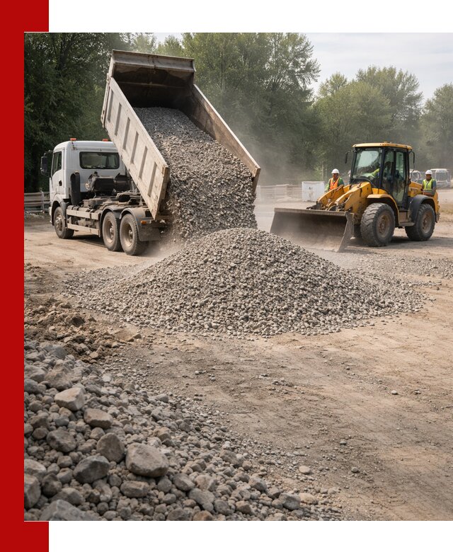 Гравий фракция 5–20 доставка в Верхнем Уфалее оптом и в розницу