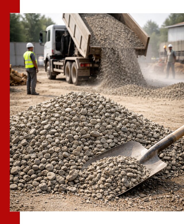 Доставка гравия фракции 20-40 в Верхнем Уфалее с самосвалами