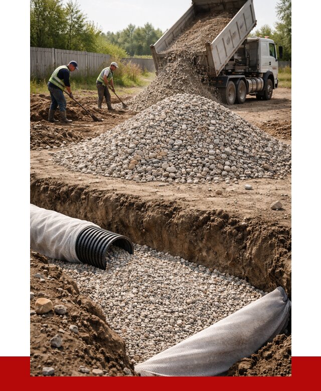 Гравий для дренажа в Верхнем Уфалее от 2251 р., доставка ПРОНЕРУДВрф