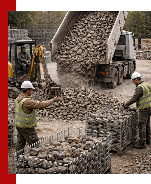 Камень для габионов фракция 100–201 в Верхнем Уфалее