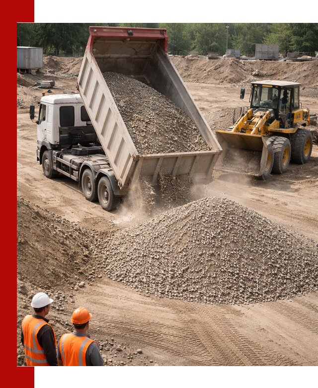 Щебень с песком (ЩГПС С2) с доставкой в Верхнем Уфалее