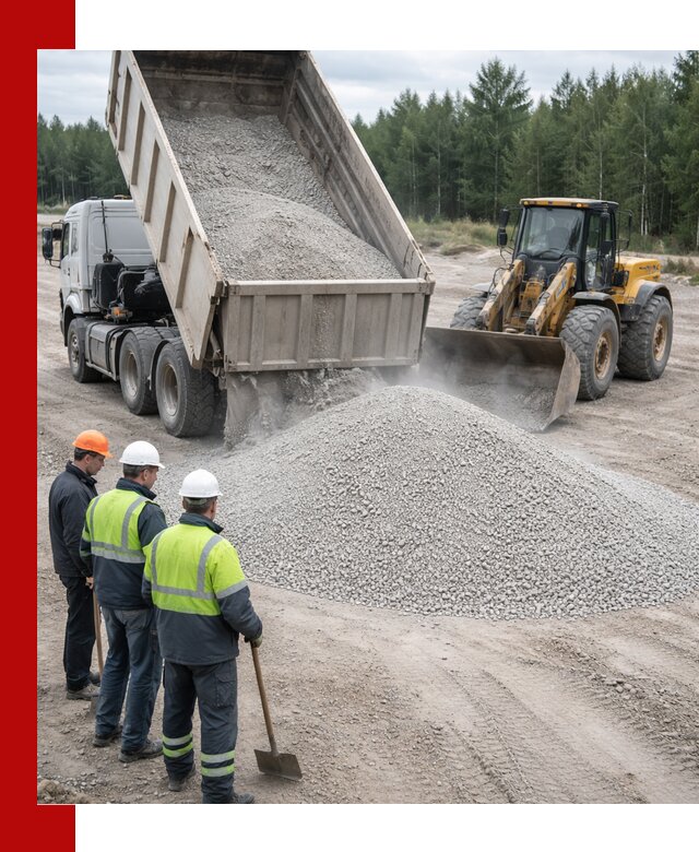 Известняковый отсев 0-5 доставка в Верхнем Уфалее быстро и выгодно