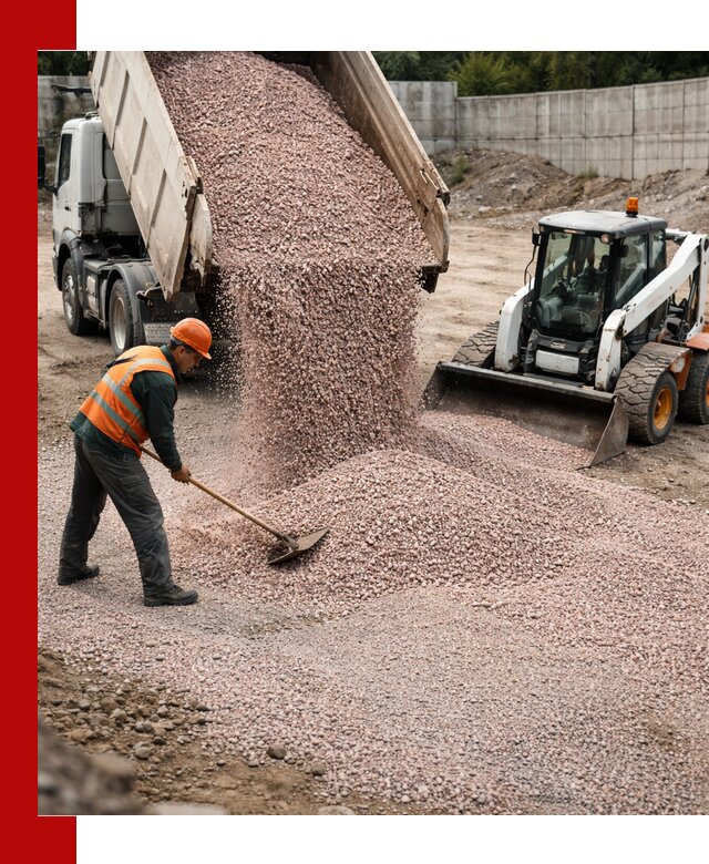 Крошка розовый гранит с доставкой в Верхнем Уфалее от производителя