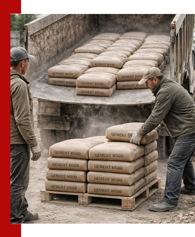 Цемент М500 с доставкой самосвалом в Верхнем Уфалее