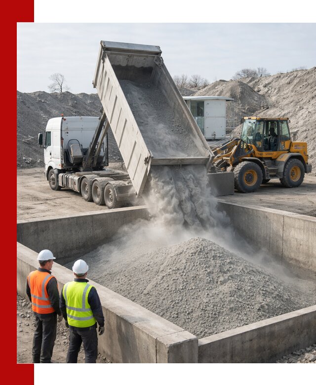 Доставка цемента навалом в Верхнем Уфалее крупными партиями