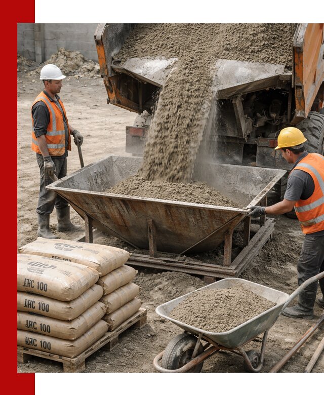 Доставка цементно-песчаной смеси М100 в Верхнем Уфалее