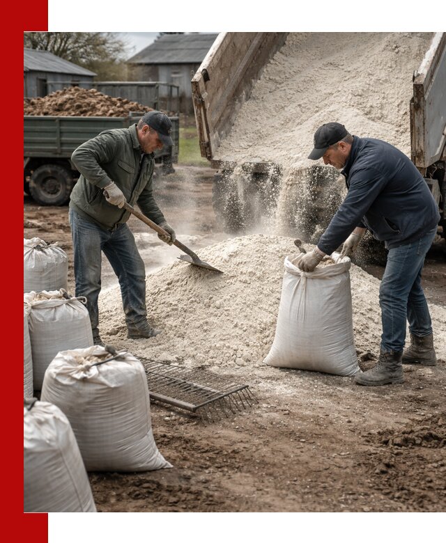 Доставка извести пушонки в Верхнем Уфалее оптом и мелким оптом