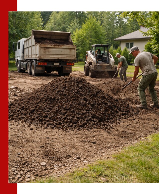 Доставка и укладка грунта для газона в Верхнем Уфалее