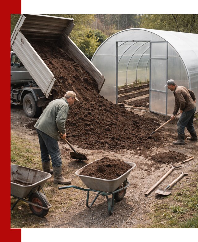 Грунт для теплицы с доставкой в Верхнем Уфалее — плодородный субстрат под растения