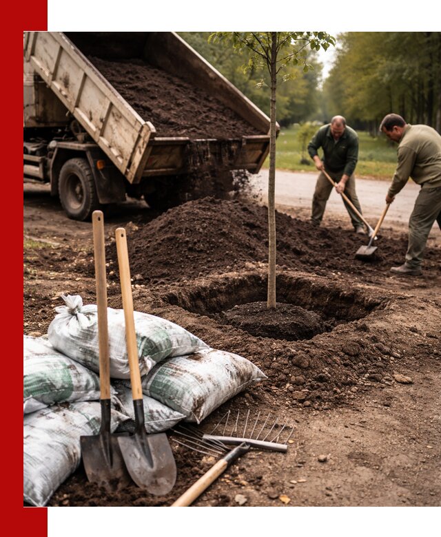 Грунт для посадки деревьев в Верхнем Уфалее — доставка и подготовка почвы
