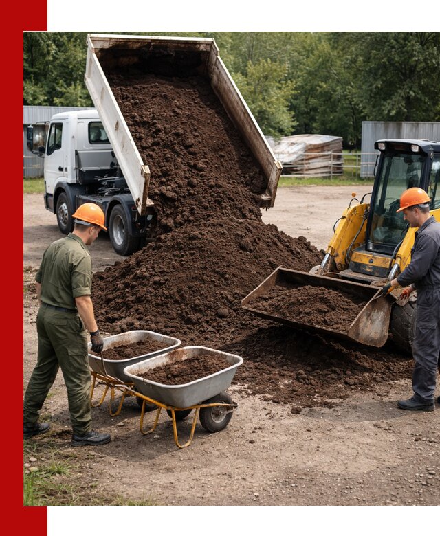 Доставка торфо-земляной смеси в Верхнем Уфалее для огорода и ландшафта