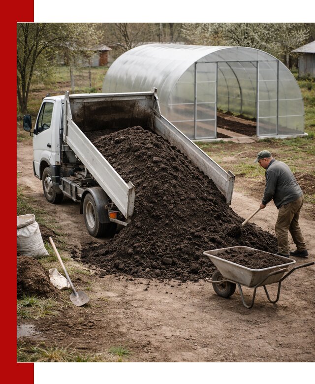 Чернозем для теплицы с доставкой в Верхнем Уфалее