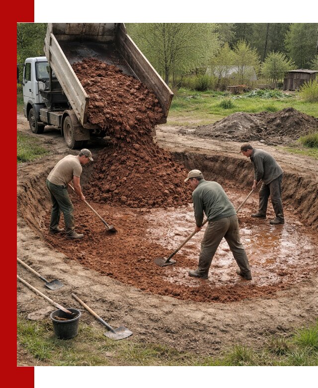 Купить качественную глину для пруда в Верхнем Уфалее