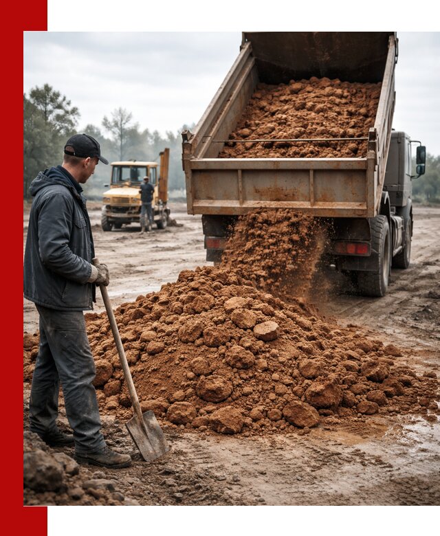 Глина для засыпки в Верхнем Уфалее с доставкой самосвалами