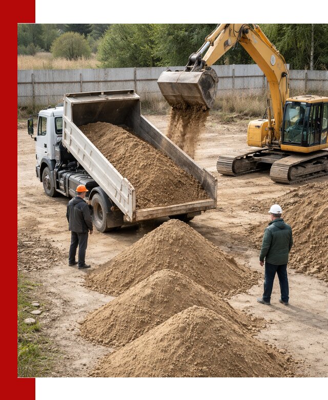 Доставка супеси вагонными и автопартиями в Верхнем Уфалее