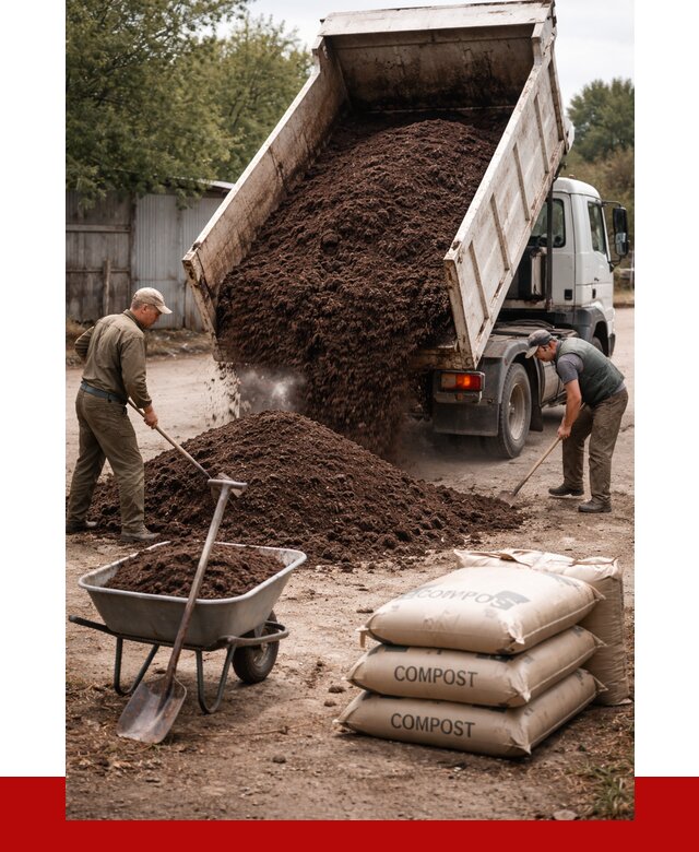 Купить компост в Верхнем Уфалее от 4298 р. за куб с доставкой | ПРОНЕРУДВрф