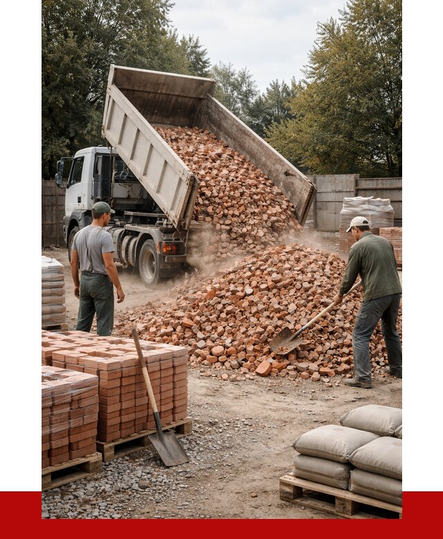 Бой кирпича в Верхнем Уфалее с доставкой от 4298 руб/куб | ПРОНЕРУДВрф
