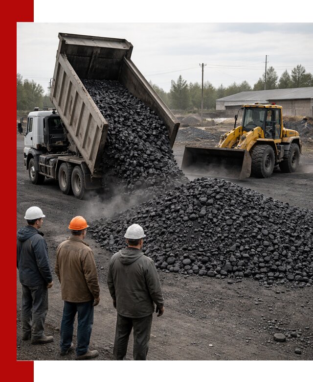 Доставка угля антрацита в Верхнем Уфалее с самосвалами и погрузкой