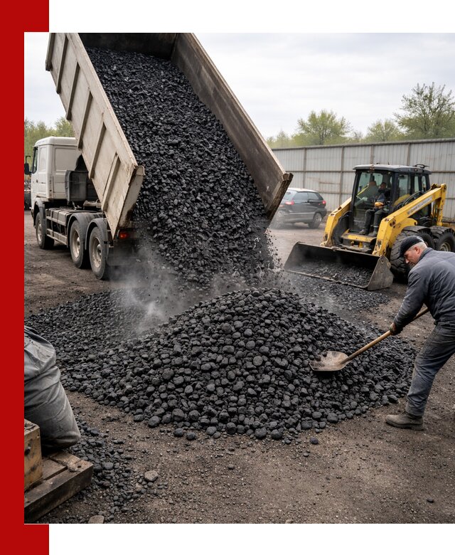 Доставка угля орех в Верхнем Уфалее оптом и в розницу