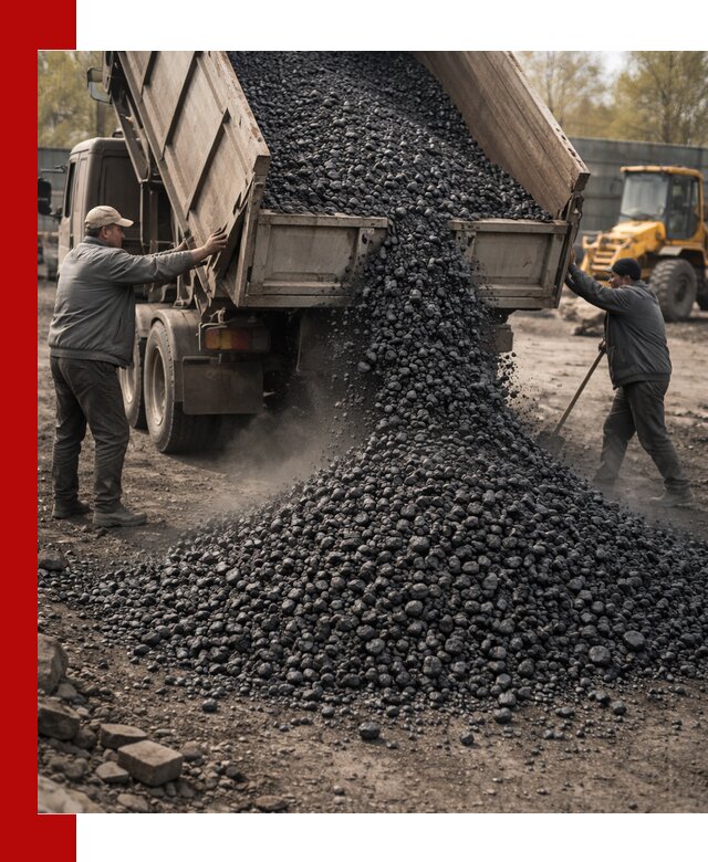 Доставка угля семечка самосвалами в Верхнем Уфалее